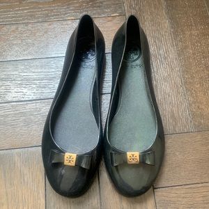 Tory Burch Black Ballet Flats Size 7
